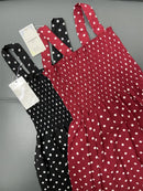 Robe femme été à pois femmes robes élégant col carré sans manches en mousseline de soie longue robe Super remise vestidos para mujer