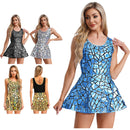 Robe miroir scintillante pour femmes, tenue de club, sans manches, ligne a, courte, boîte de nuit, Sexy, moulante, robe de soirée de carnaval